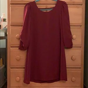 Burgundy Dress
